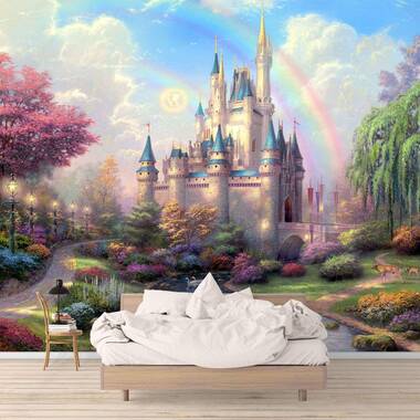 Wall mural Princesses and Disney Castle