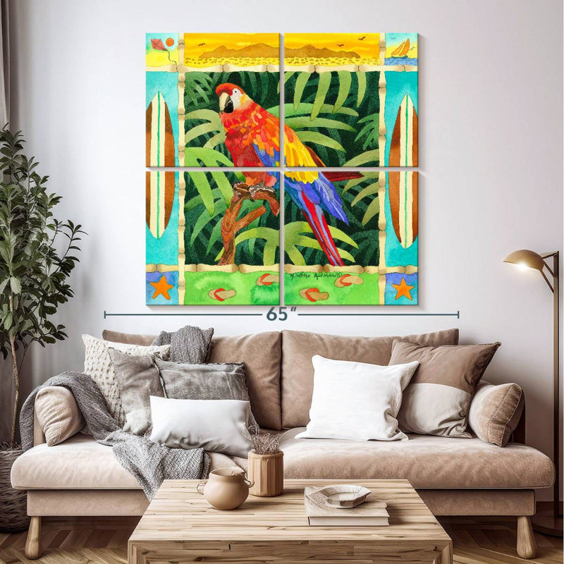 Brampt Surf Parrot, 50" H x 50" W