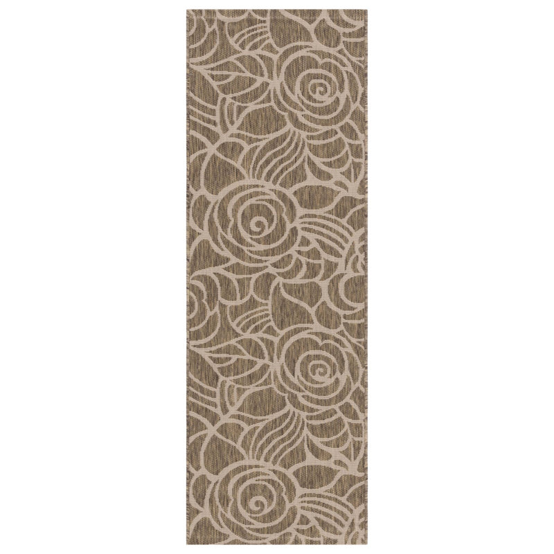Tapis d'intérieur / extérieur Arneshia, Rectangle 2 pi 7 po x 5 pi