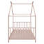 Lit plateforme simple en métal, rose-319262901