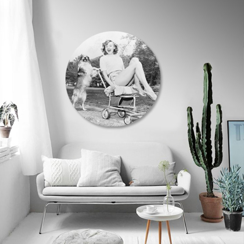 50's Getting Around - Photograph on Glass, 46" H x 46" W x 2.5" D
