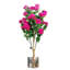 Faux Flowering Tree in Metal Planter-65743084