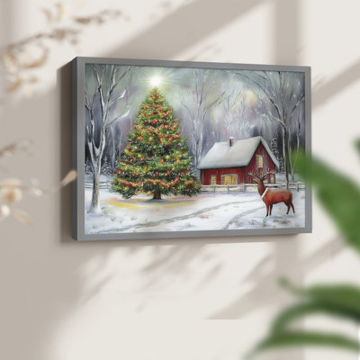 Art de Noël - CCxxviii - reproduction encadrée - réversible