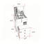 Tabouret roulant avec tiroirs de rangement fonctionnels pour meuble-lavabo avec rangement fonctionnel - Arrtle Furniture