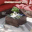 Ensemble de meubles de patio 7 pièces avec foyer au gaz propane de 44 po, ensemble de conversation pour jardin, patio, cour arrière-852036728