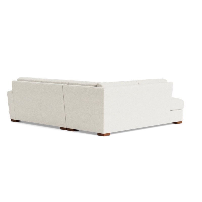 Couch Potato Sectional, Left Hand Facing, Performance Weave - Snow