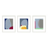 Color Meditation Trio 1. Set Of 3 Print by Andrea Stokes