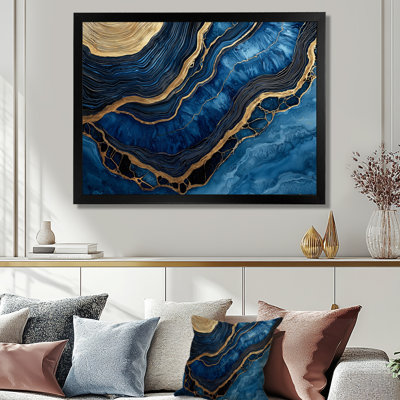 «Aqua Geode and Wood Slide Spiral II», art mural sur toile à cristaux