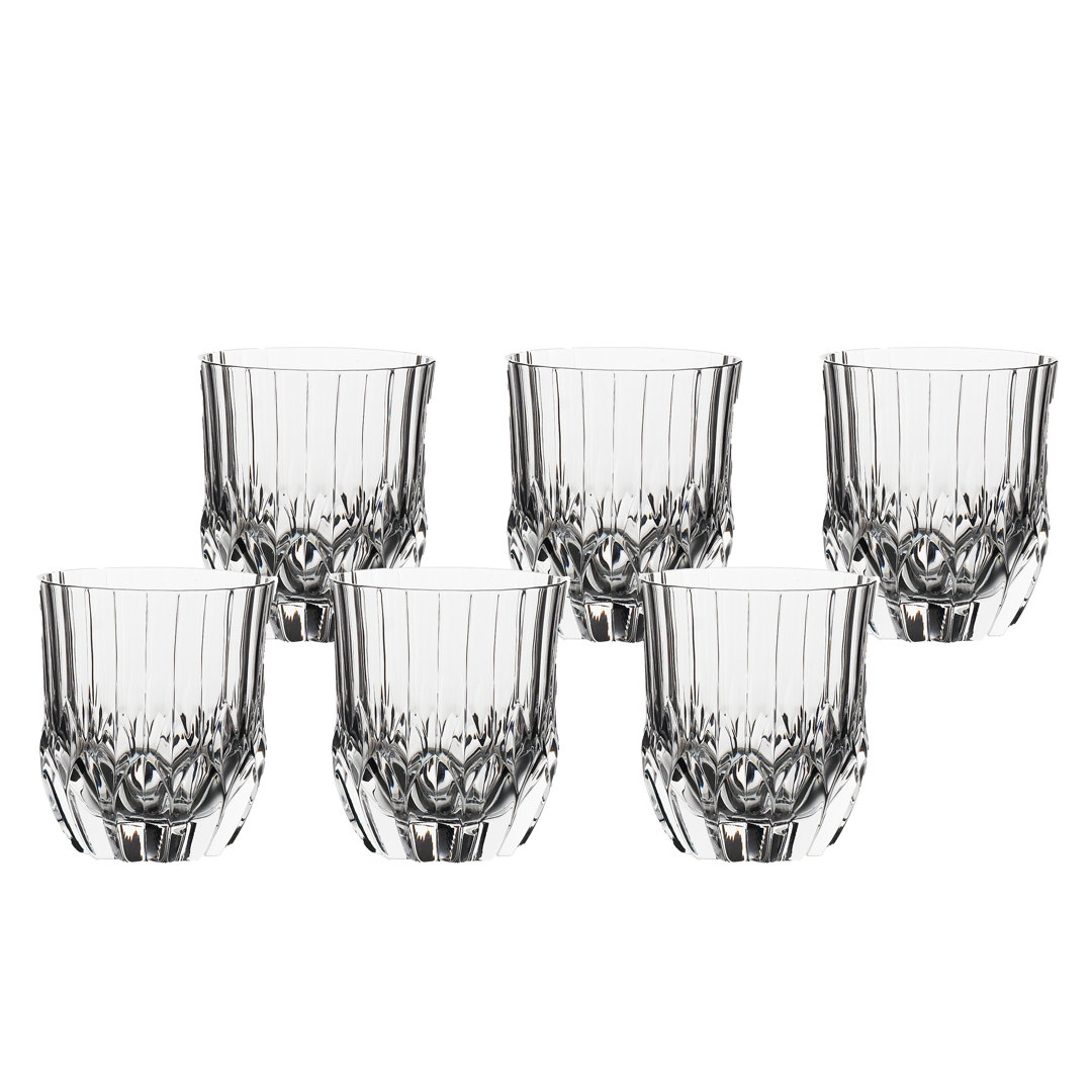 Adagio 9oz. Crystal Whiskey Glass Set (Set of 6) Lorren Home Trends