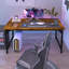 Bureau d'ordinateur, bureau de style simple et moderne pour le bureau personnel, bureau d'écriture pour étudiant-119637011-128584621