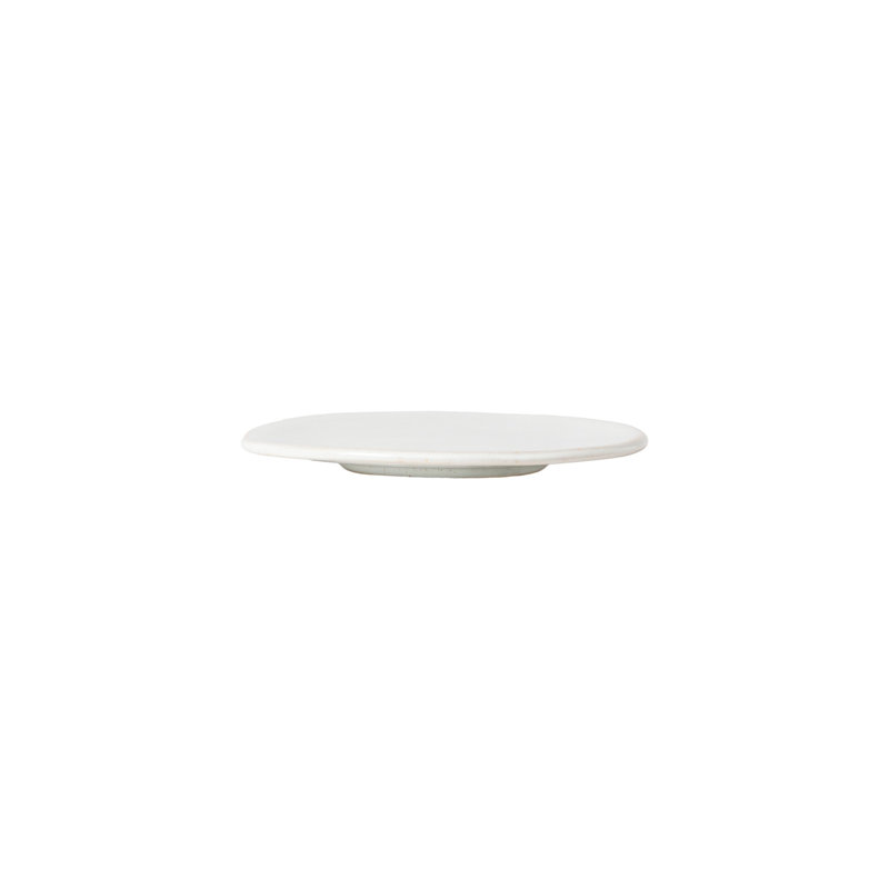 Assiette à hors-d'œuvre en grès 6,13 po Roda, ensemble de 6, Blanc