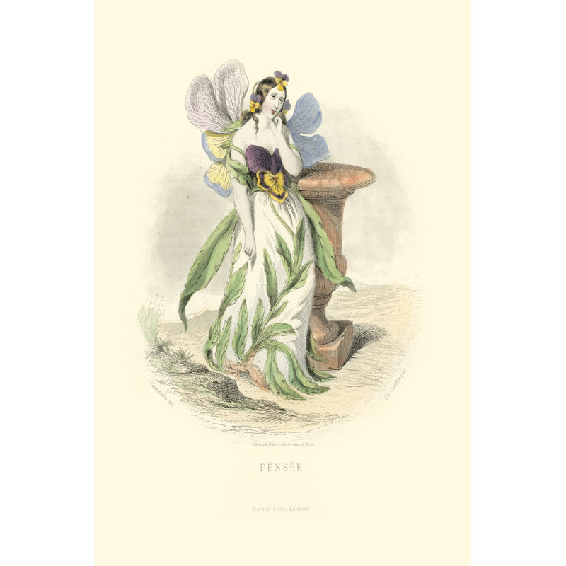 Le Fleur Anim I by Grandville - Wrapped Canvas Art Prints, 46cm H x 30cm W x 3.8cm D