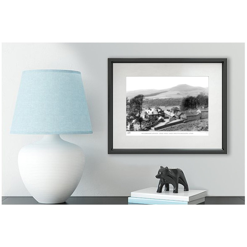 Wildboarclough, Crag Hall And Shuttlingslow C1960 - Single Picture Frame Print, 60cm H x 80cm W x 2.3cm D