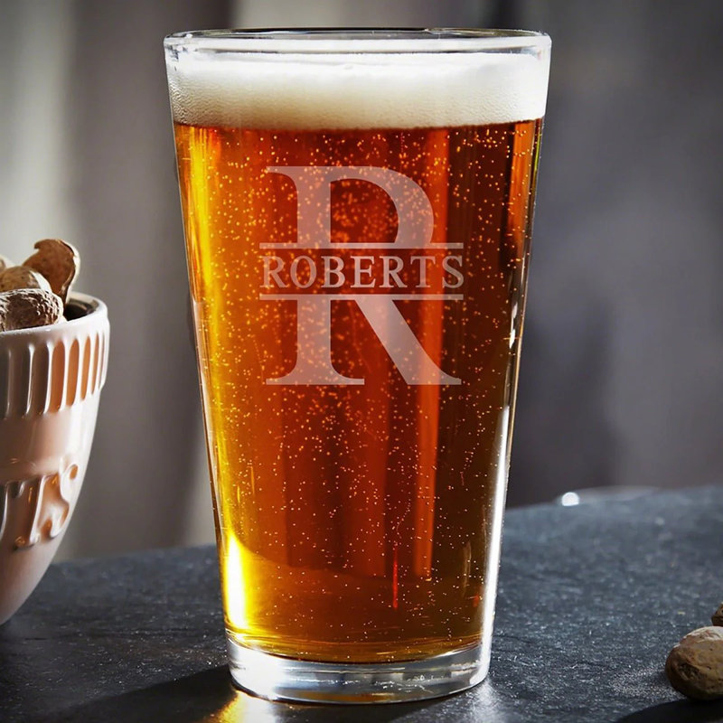 Verre à bière Oakmont, 16 oz - Verre à bière personnalisé, Oui