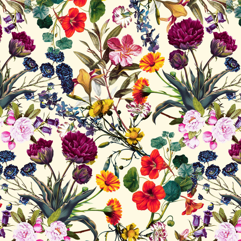 «Magical Garden V» par Burcu Korkmazyurek - impression sur toile tendue, H 30 po x l 30 po
