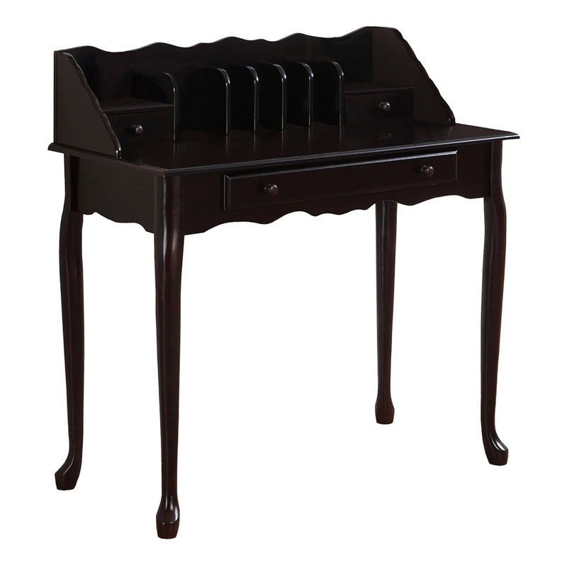 Bureau d'ordinateur, bureau personnel, ordinateur portable, tiroirs de rangement, L 36 po, bureau, bois, traditionnel