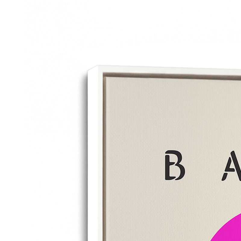 Impression épurée sur toile Bauhaus, H 18,75 po x l 12,75 po, Blanc opaque