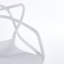 Chaise en plastique 4 pièces blanc-895328211