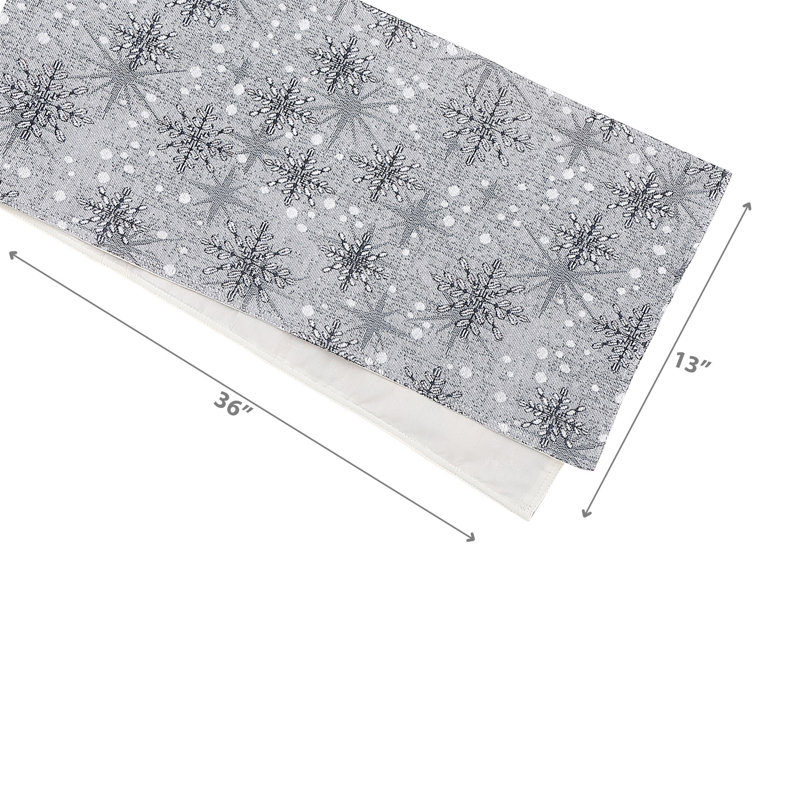 Tapestry Table Runner Snowflake, 2
