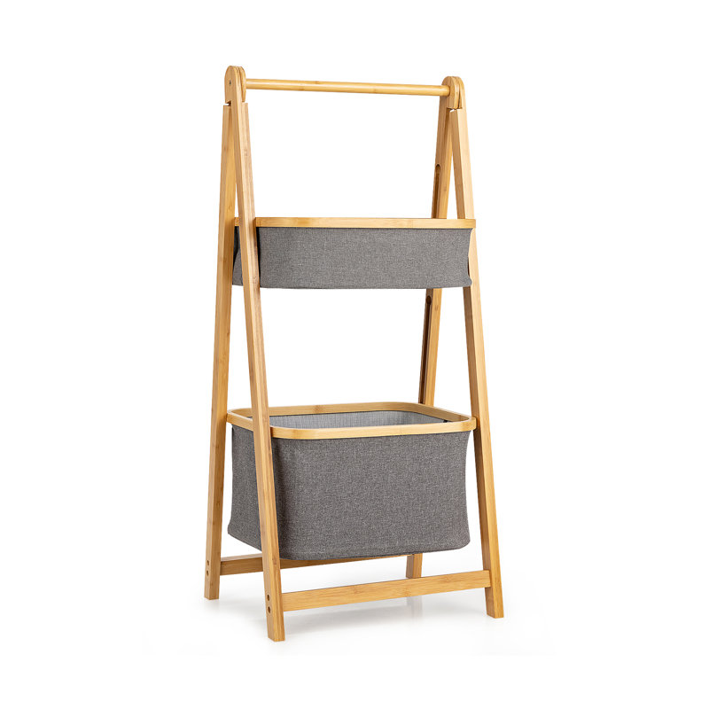 Bamboo Laundry Sorter with Handles