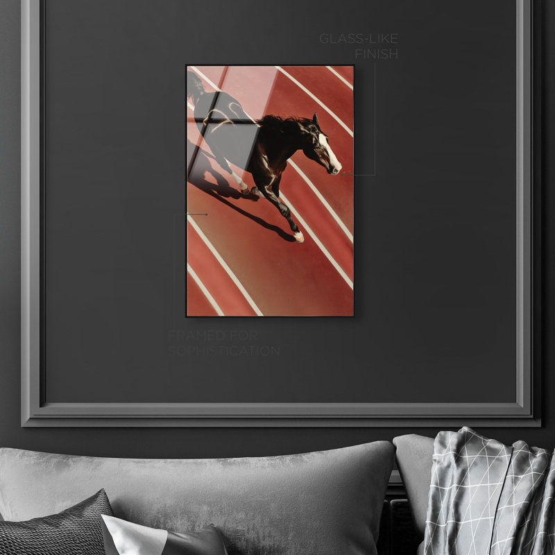 Velocity Vector Print, 37"H x 25"W, Black Floater Frame
