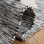 Kenya Hand Loomed Wool/Cotton Southwestern Rug in Black/Ivory-1740332708