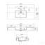 Lavabo de salle de bain rectangulaire en pierre 47,2 po
