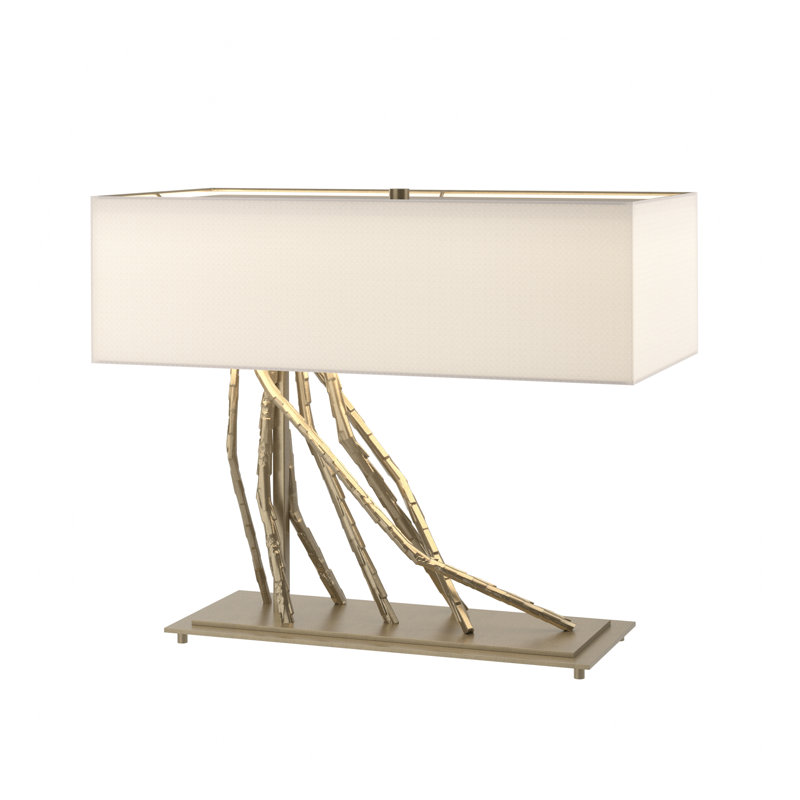Lampe de table 16,5 po Brindille, Anna ton naturel, Or doux