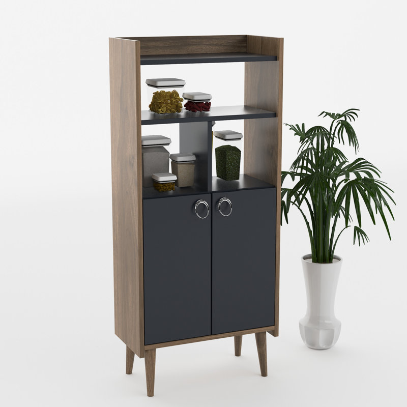 Gosnells Kitchen Pantry, Anthracite/Walnut