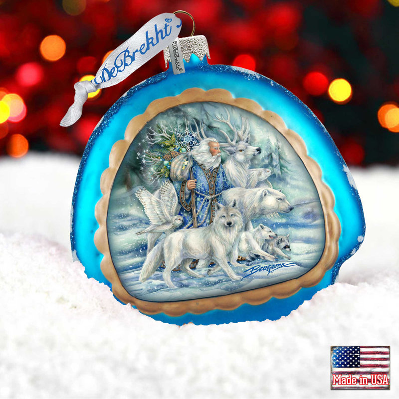 4'' Handmade Glass Animals Holiday Shaped Ornament