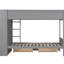 Lit superposé simple au-dessus de gris And And Safe - avec armoire à 2 tiroirs et rangement-1870657738-1870657739