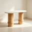 Table d'entrée en marbre américain de style américain-787934123