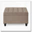 Grand repose-pieds carré avec garniture cloutée-1431314146