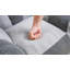Fauteuil à billes en tissu bicolore rayé de grande taille-127829040-129347271