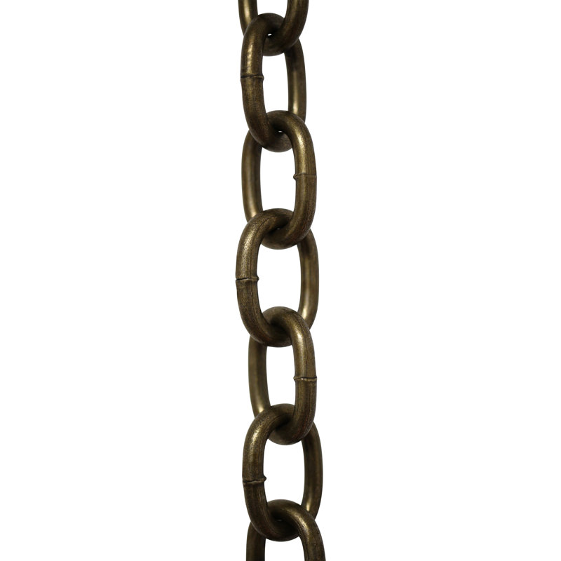 Chaîne ovale à chaînette (3 pieds), Laiton antique