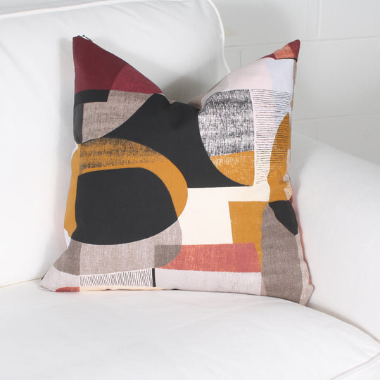 Coussin décoratif réversible en coton Daneika