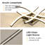 Liara LED Ceiling Light, Curved Design 4 Built-In LED Boards Flush Mount Light-1827535442-1869120027