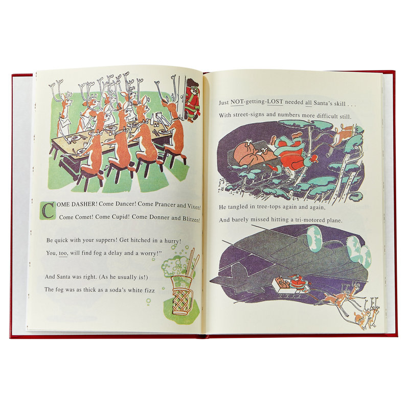 Rudolph The Red-Nosed Reindeer Leather Bound Heirloom Book