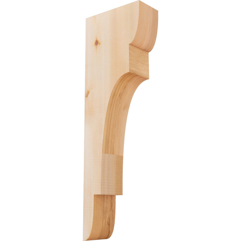 New Brighton Corbel, H 24 po x l 3,5 po x P 8 po, Cèdre rouge, Lisse
