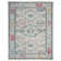 Christa Oriental Light Gray/Fuchsia Area Rug