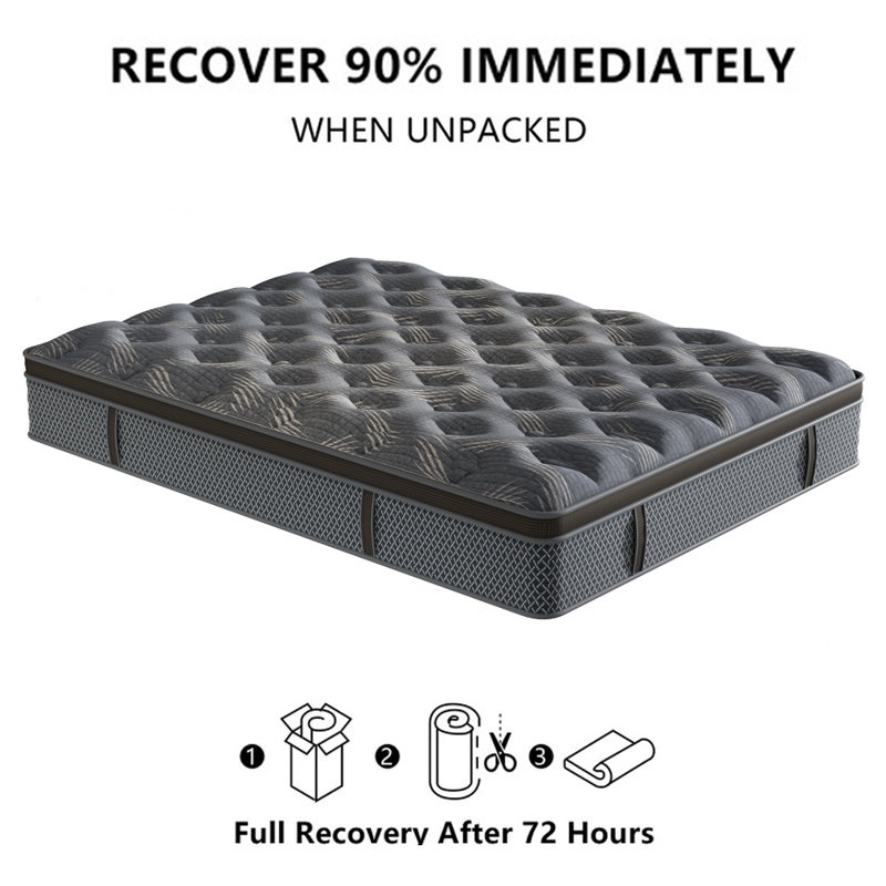 Matelas moyen en mousse viscoélastique 10 ", Très grand lit