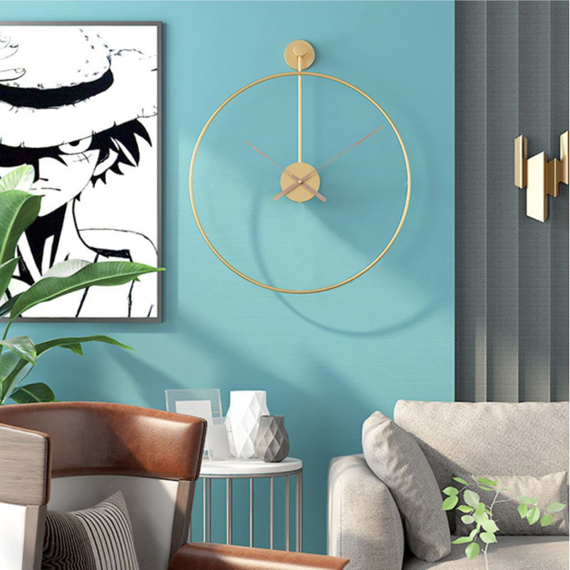 Markkevin Metal Wall Clock, Gold