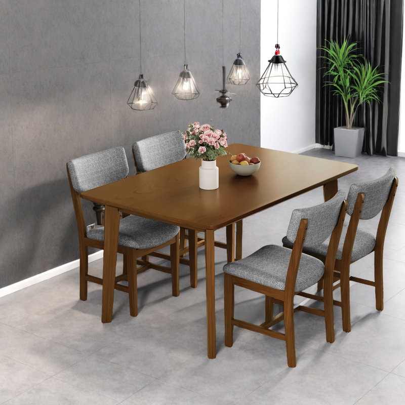Ensembles de table de salle à manger compacts et rustiques - meubles en bois de noyer pour la cuisine et la famille