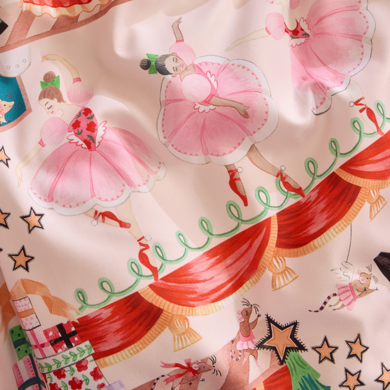 Christmas Nutcracker Scene Reversible Duvet Cover Set, King