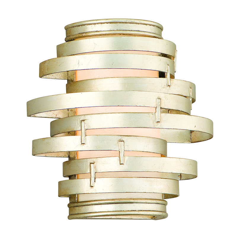 Plafonnier encastré à intensité variable 1 lumière Vertigo, 1 x torpille à culot moyen de 60 W, Bronze et feuille d'or