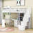Haken Kids Twin Loft Bed with Drawers-1826652079