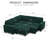 Modular Velvet Pull Out Bed With Storage Ottoman For Living Room Bedroom Apartment-848953532