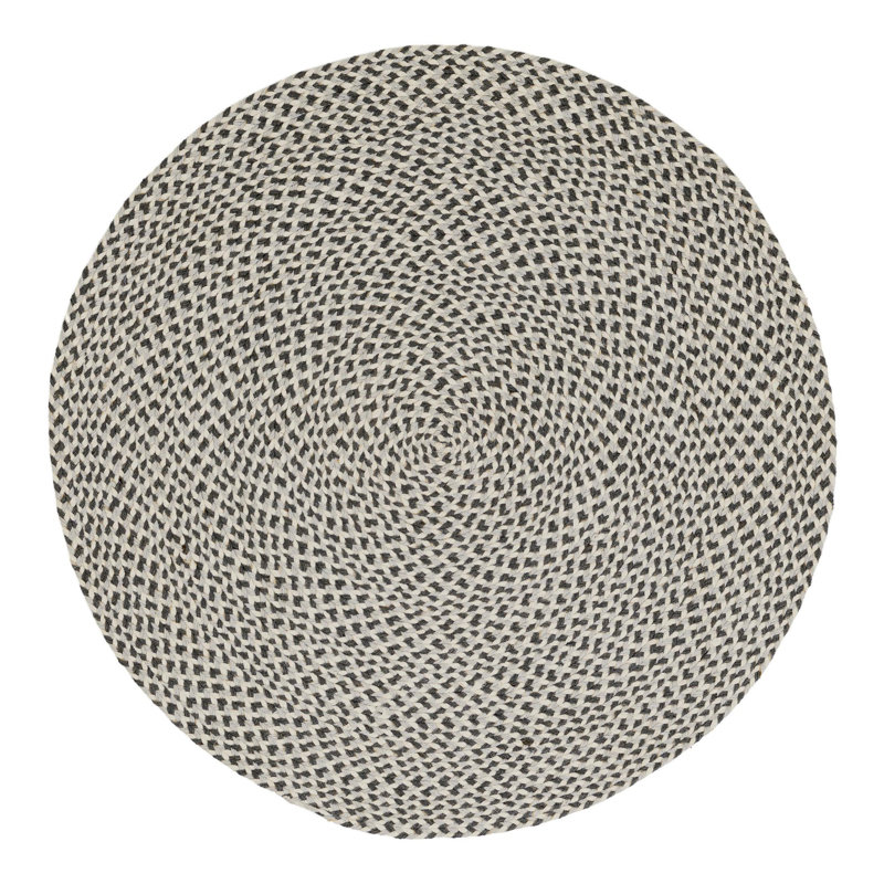 Tweed Braided Jute Rug, Round 3'1"