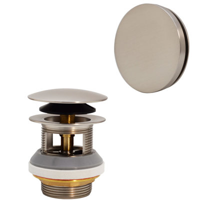 Drain de baignoire 1-1 / 2 "Tip-Toe avec débordement sans trou pour canaux de débordement intégrés