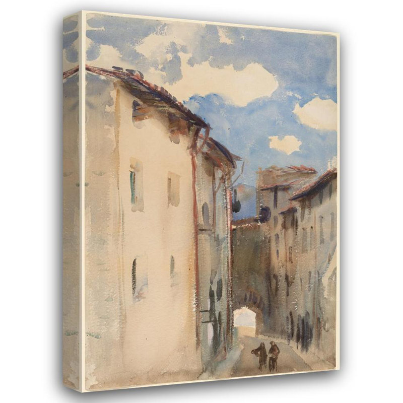"Camprodon, Espagne" par John Singer Sargent - Art mural sur toile tendue avec châssis, H 18 po x l 14 po